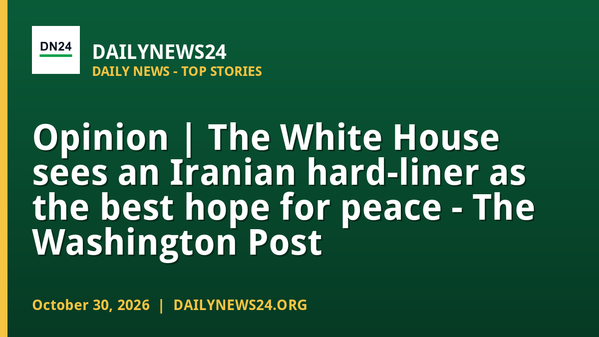 White House Bets on Iranian Hard-Liners for Peace