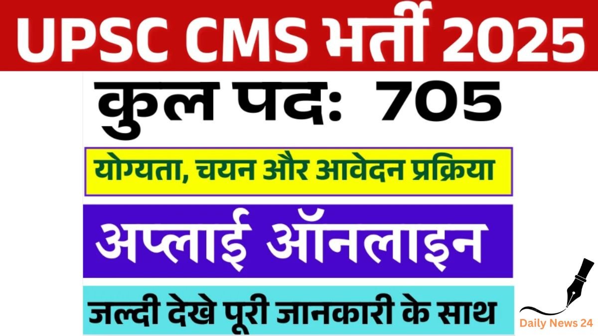 UPSC CMS Recruitment 2025